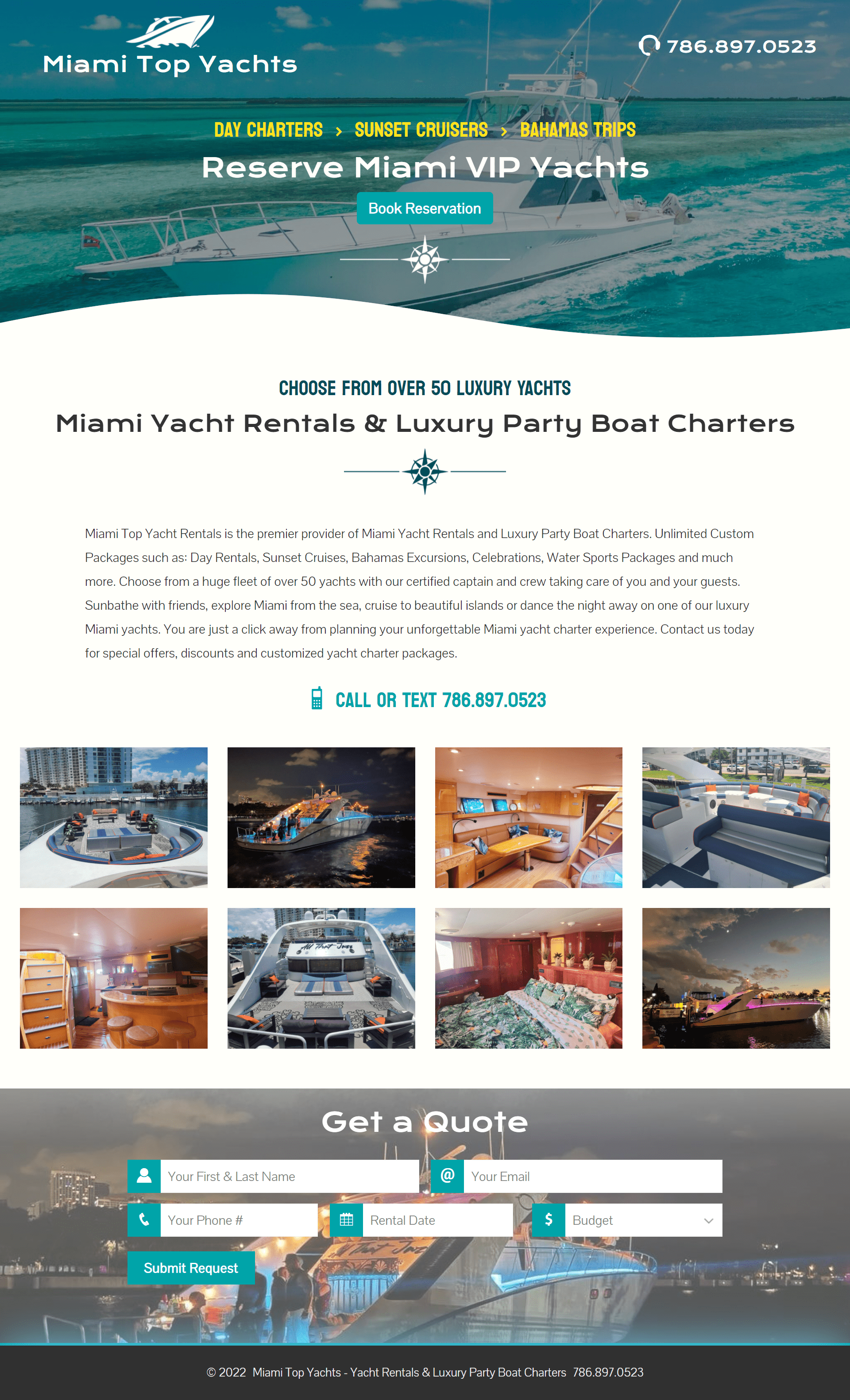 Miami Top Yachts homepage image